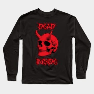 Devil Skull Dead Inside Long Sleeve T-Shirt